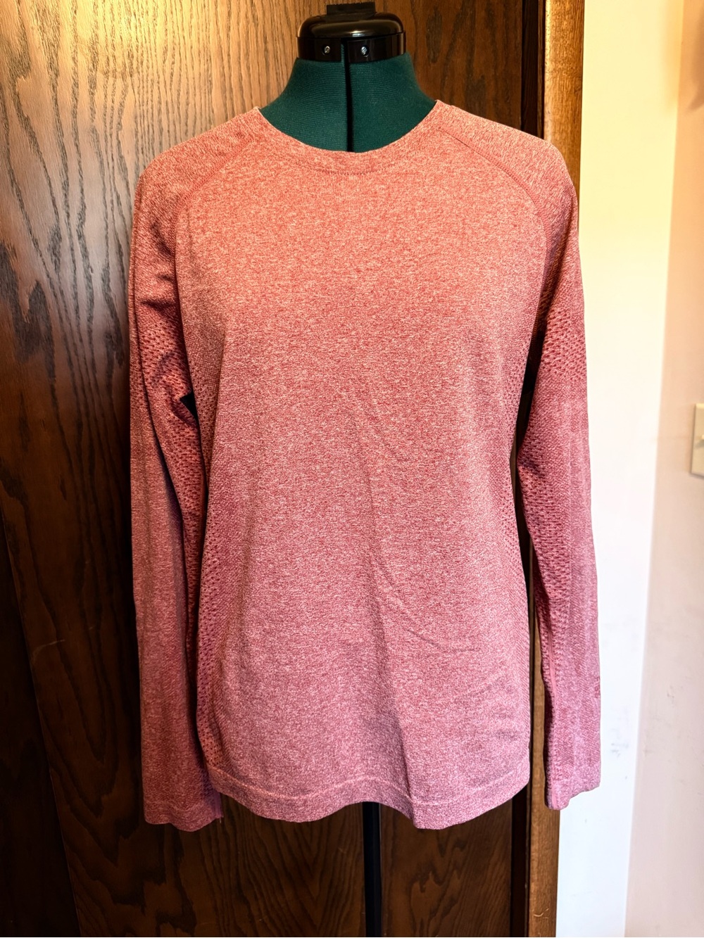 Figs Heathered Rose Long Sleeve Underscrub
